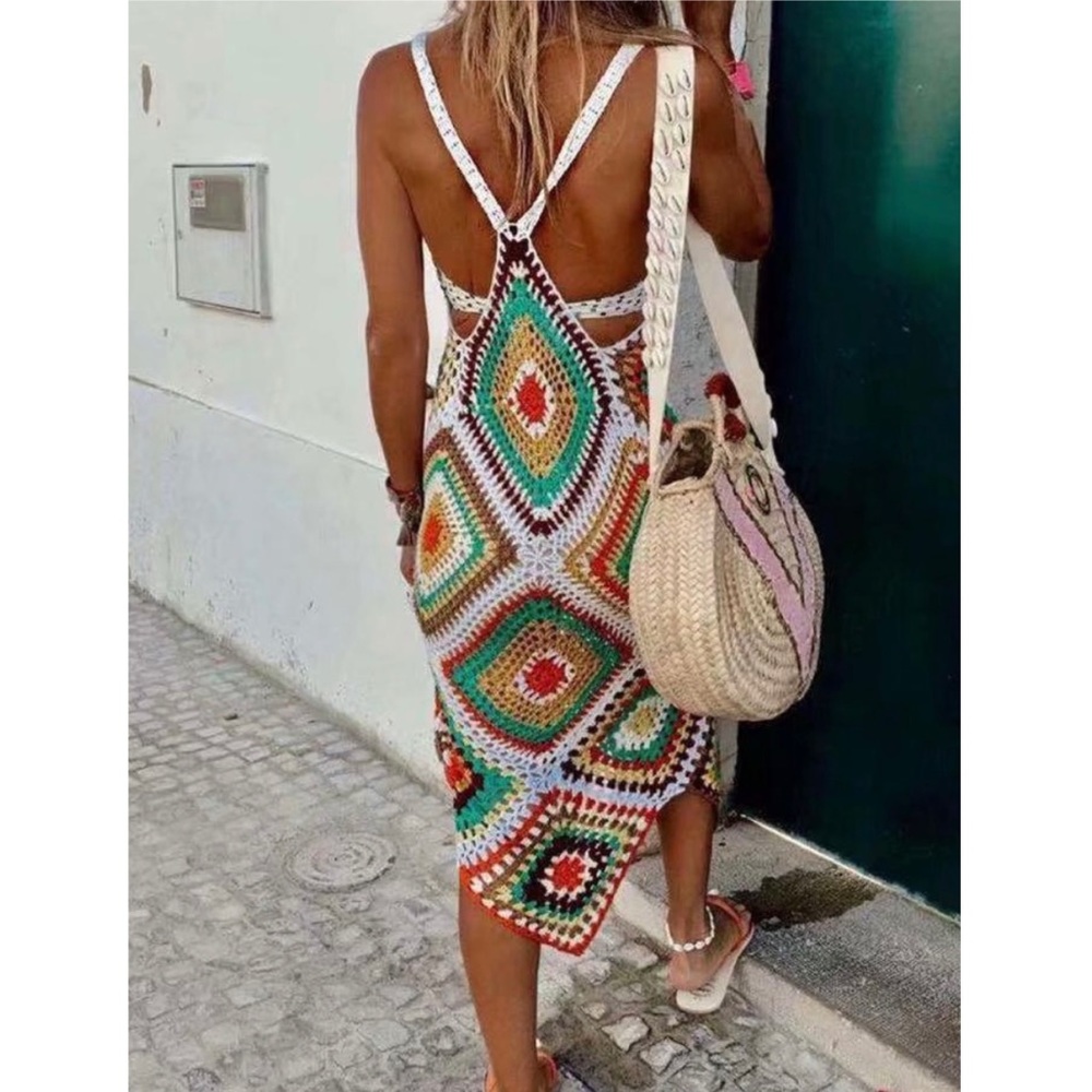 Backless Handmade Sling Hollow-out Crochet - Picture 5 of 16